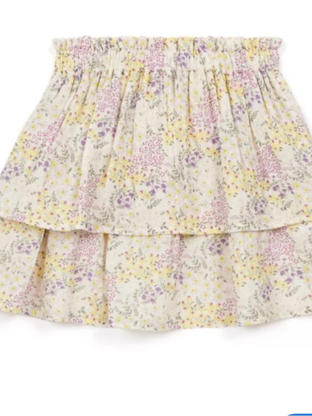 Bonton Cream Tiered Skirt Sz 10